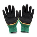 Перчатки садовые, латексный полуоблив, полиэстер, р. 9, ОР 18-21см, 65г D514-0016 - фото 4953