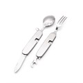 Набор походных столовых приборов 4 в 1, 9х3см, 2CR13 сталь T220-0008