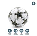 Мяч футбольный, 5 размер, 12 панелей, 3 слоя, PU 3.5мм, 410г (+-5%) (2) S850-0002 - фото 6782