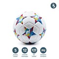 Мяч футбольный, 5 размер, 12 панелей, 3 слоя, PU 3.5мм, 410г (+-5%) (7) S850-0007 - фото 6805